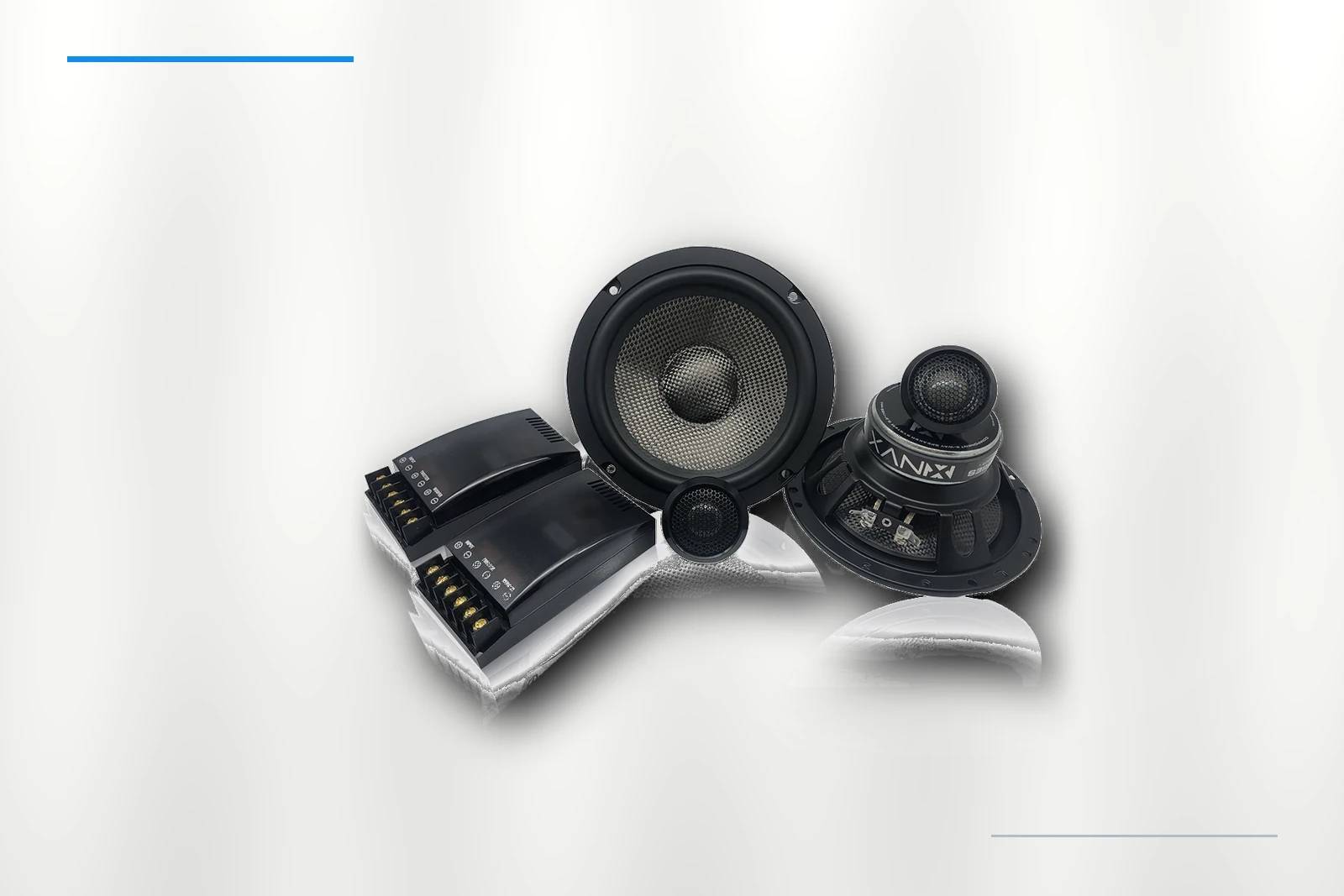ZM-C65CB tweeter detail on platinum background