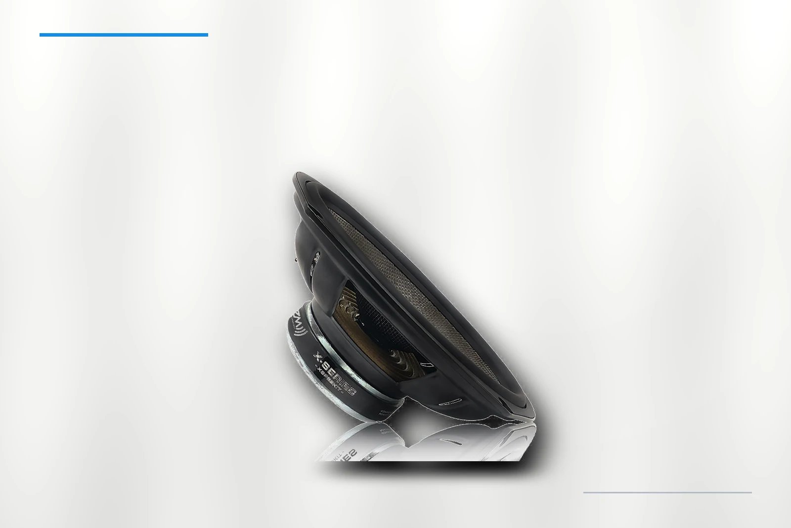 ZM-C69CB woofer detail on platinum background