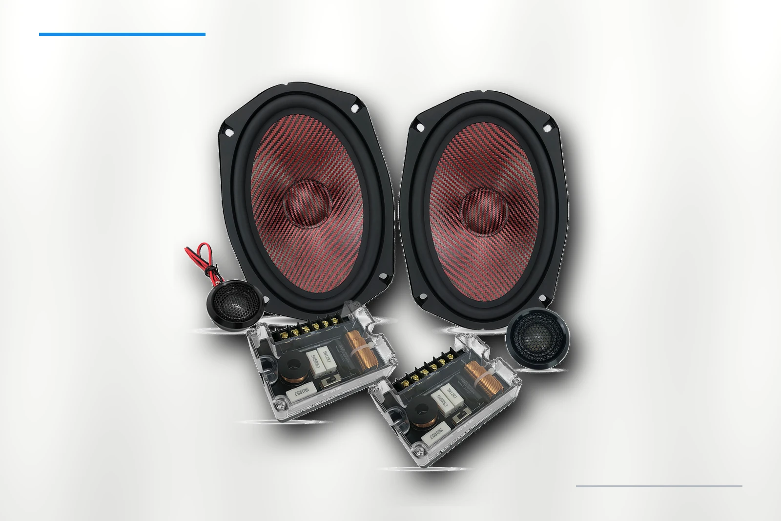 ZM-C69CR complete component speaker system on platinum background