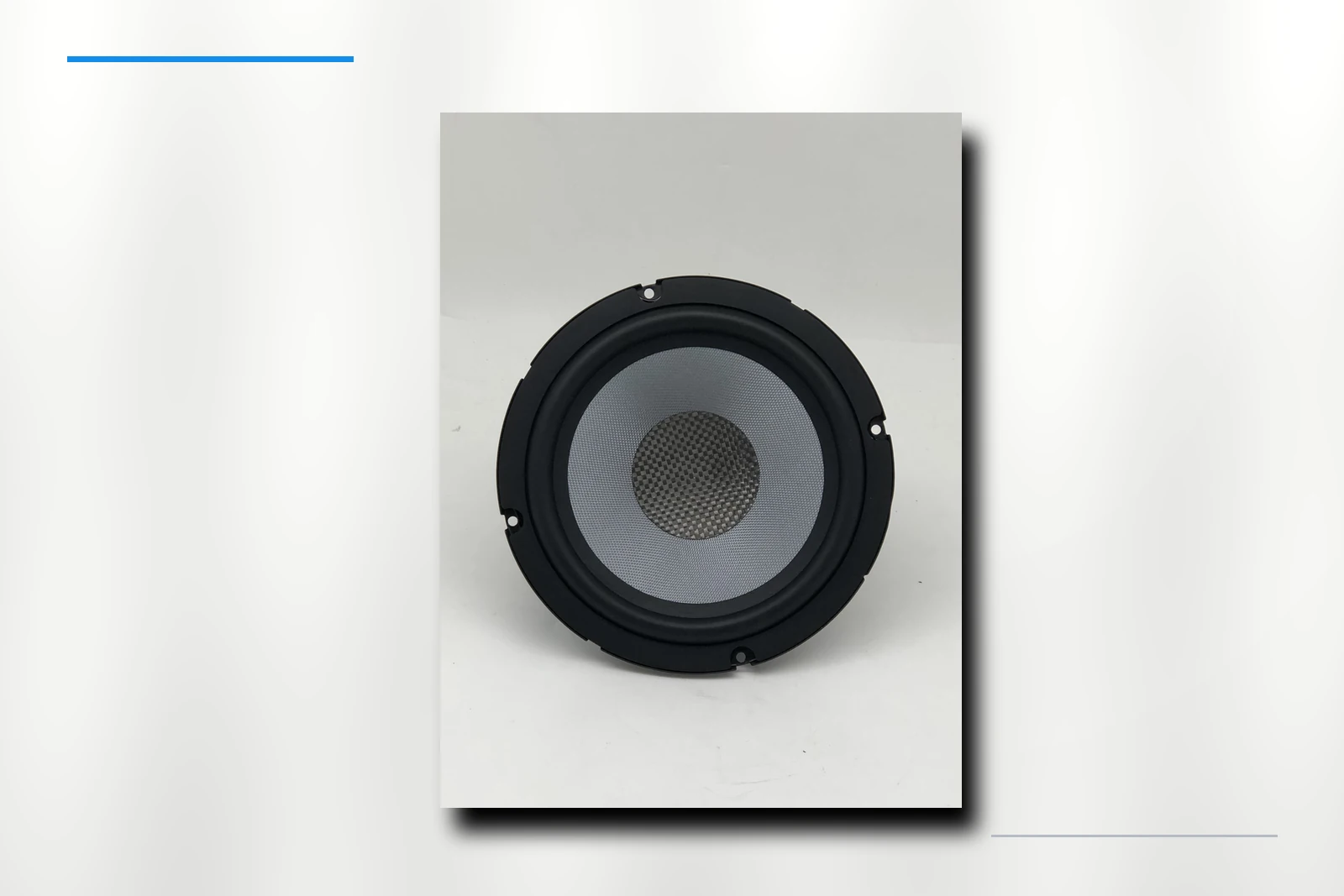 ZM-E65G tweeter detail on platinum background
