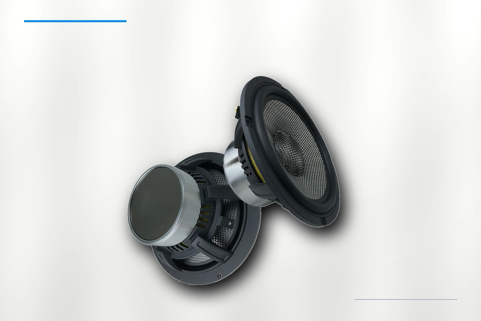 ZM-M65C woofer detail on platinum background