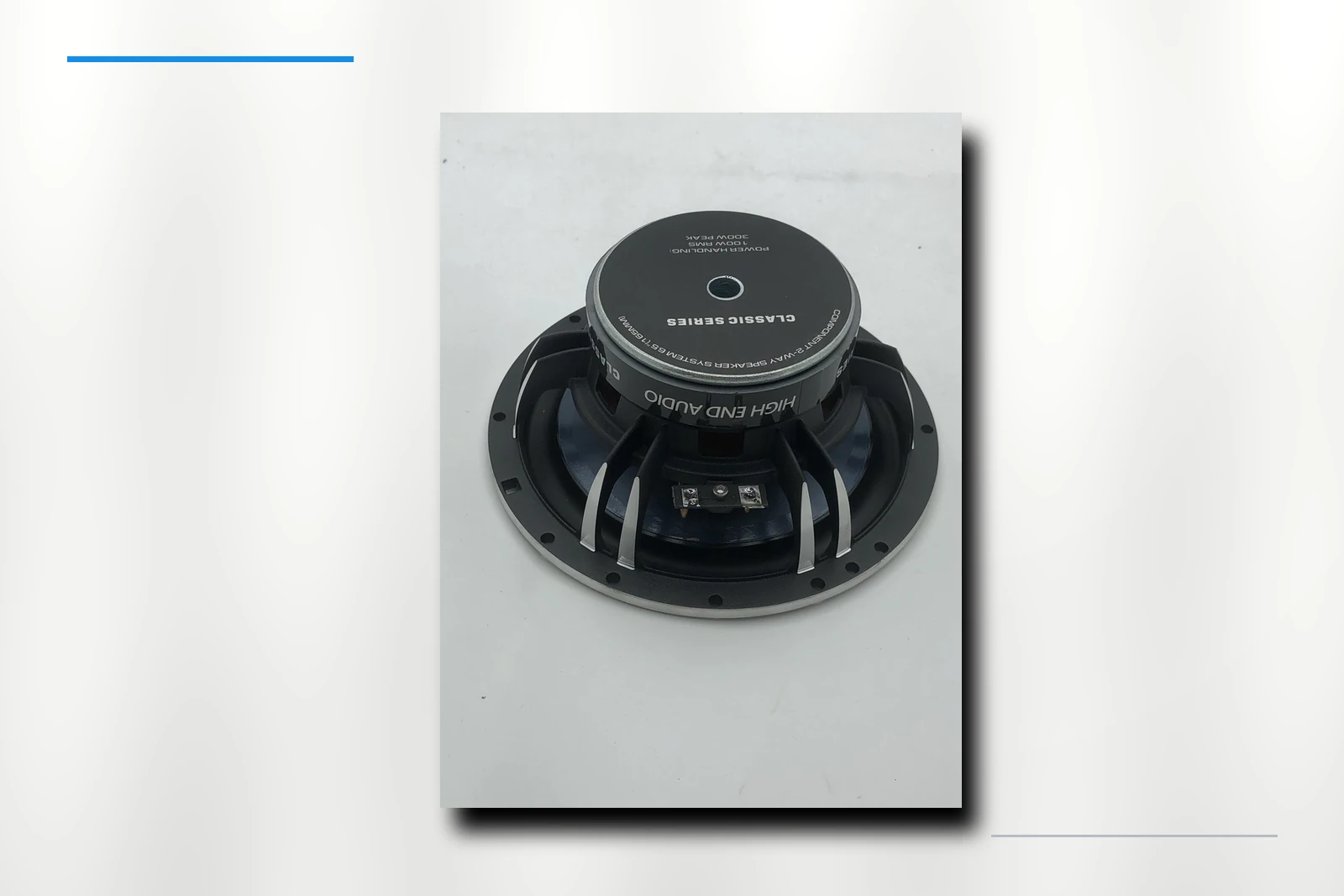 ZM-M65P tweeter detail on platinum background