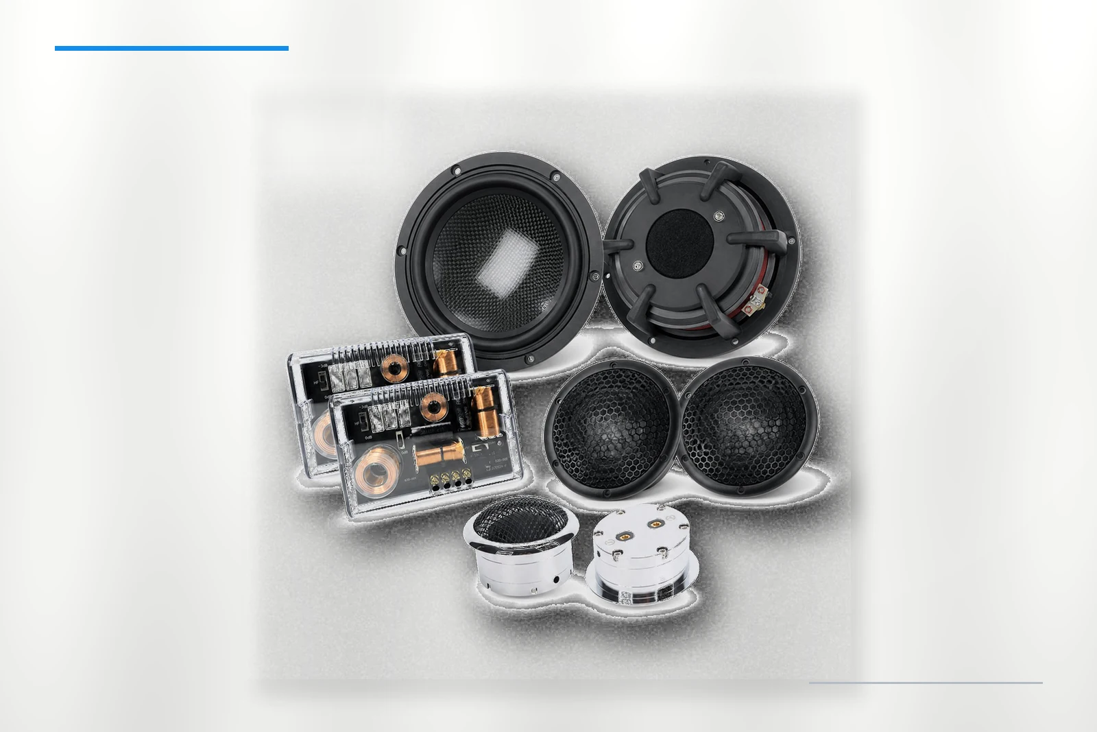ZM-X65UC-3W woofer detail on platinum background