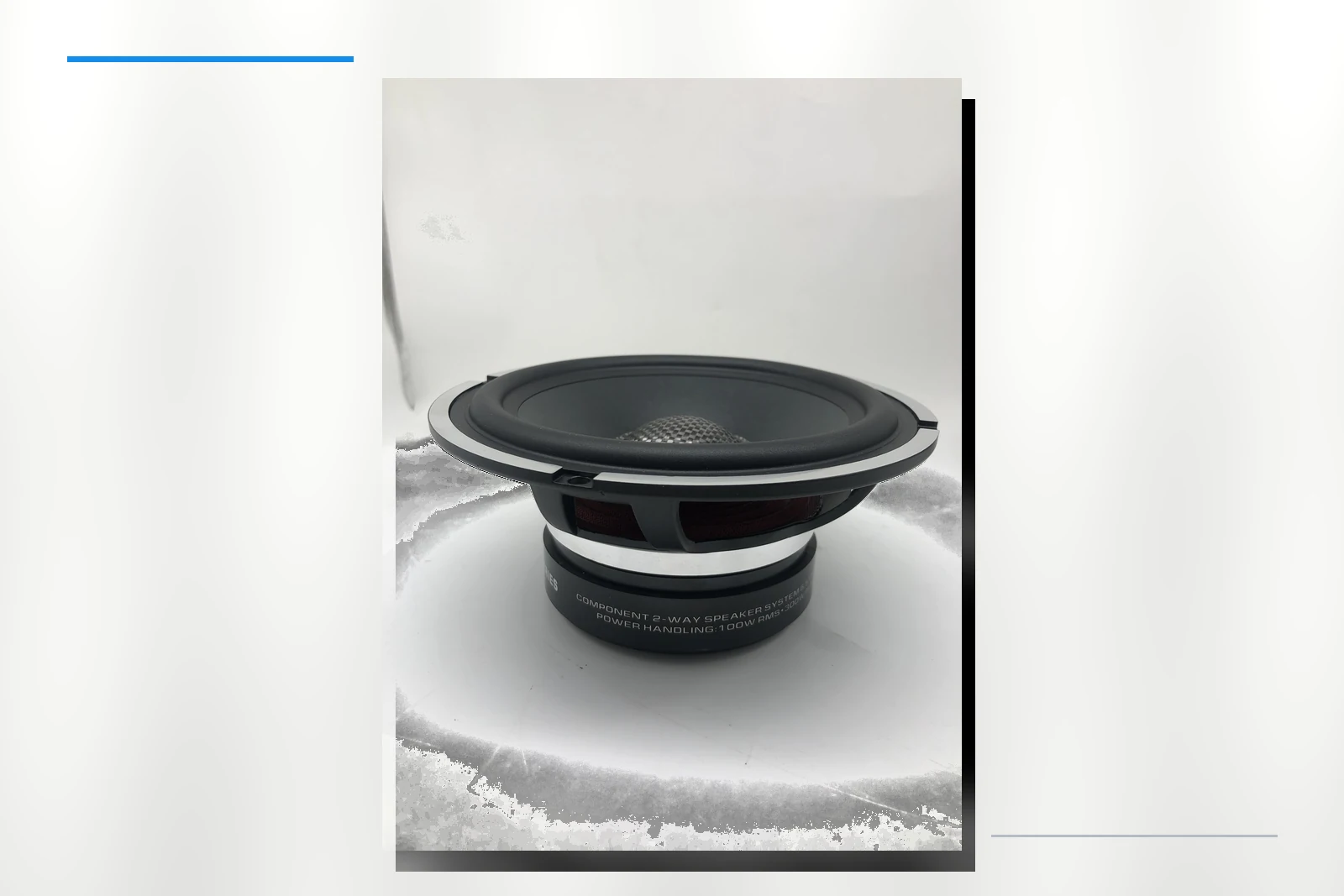 ZM-X65W-2W tweeter detail on platinum background