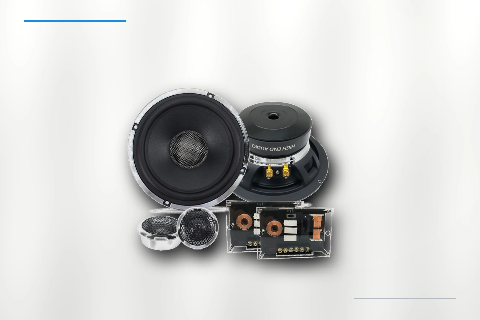 ZM-X65W-2W 2-Way component speaker complete product set