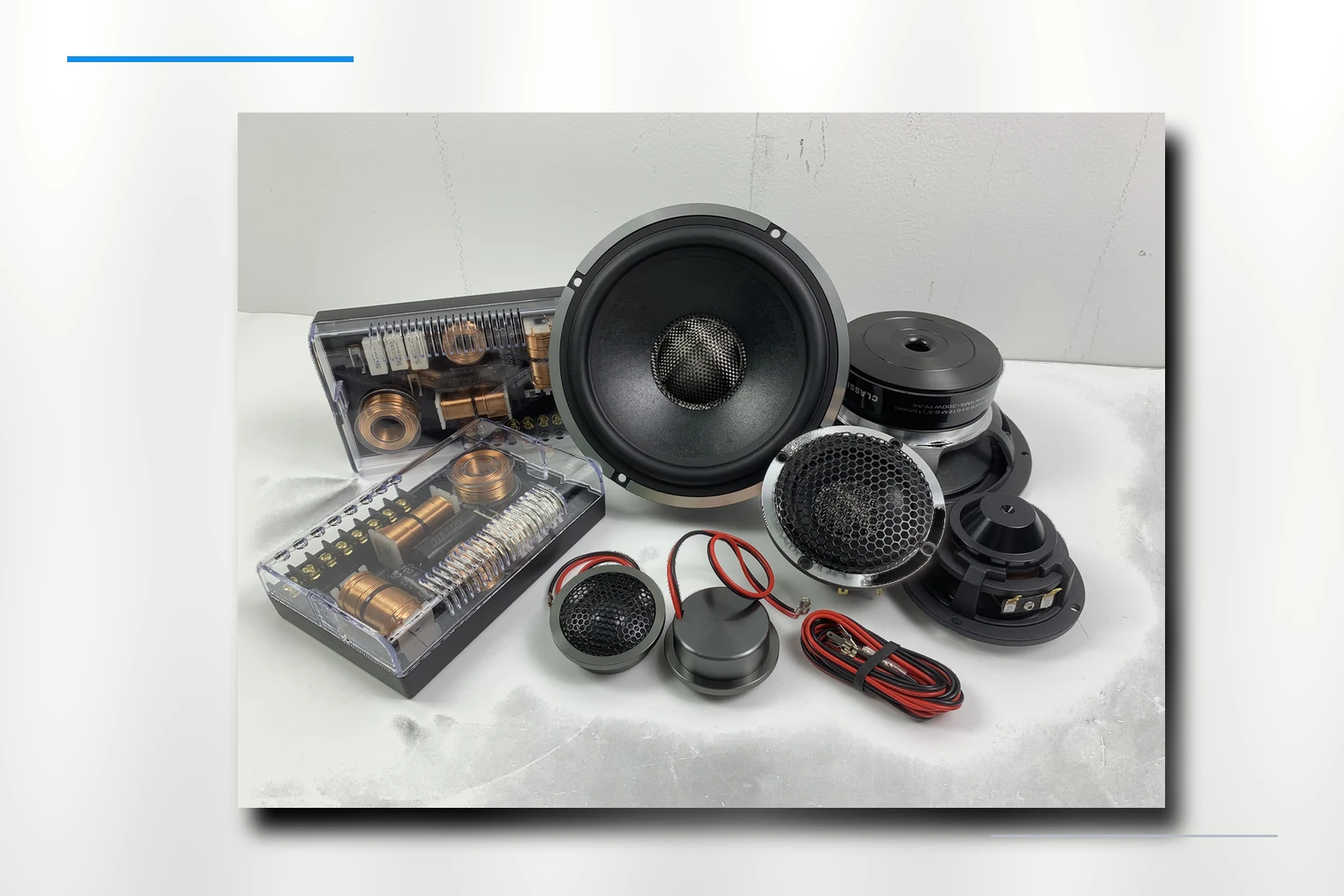 ZM-X65W-3W tweeter detail on platinum background