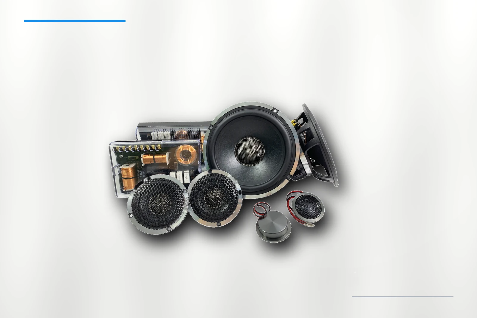 ZM-X65W-3W 3-Way component speaker complete product set
