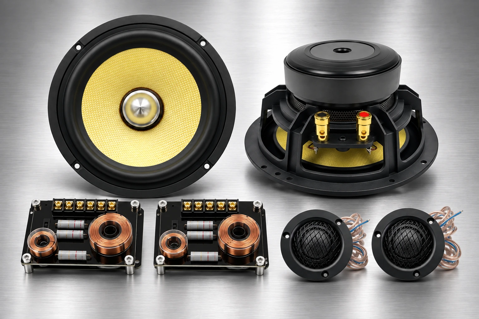 Brand-neutral ZM-M65K Comp complete set on a platinum background