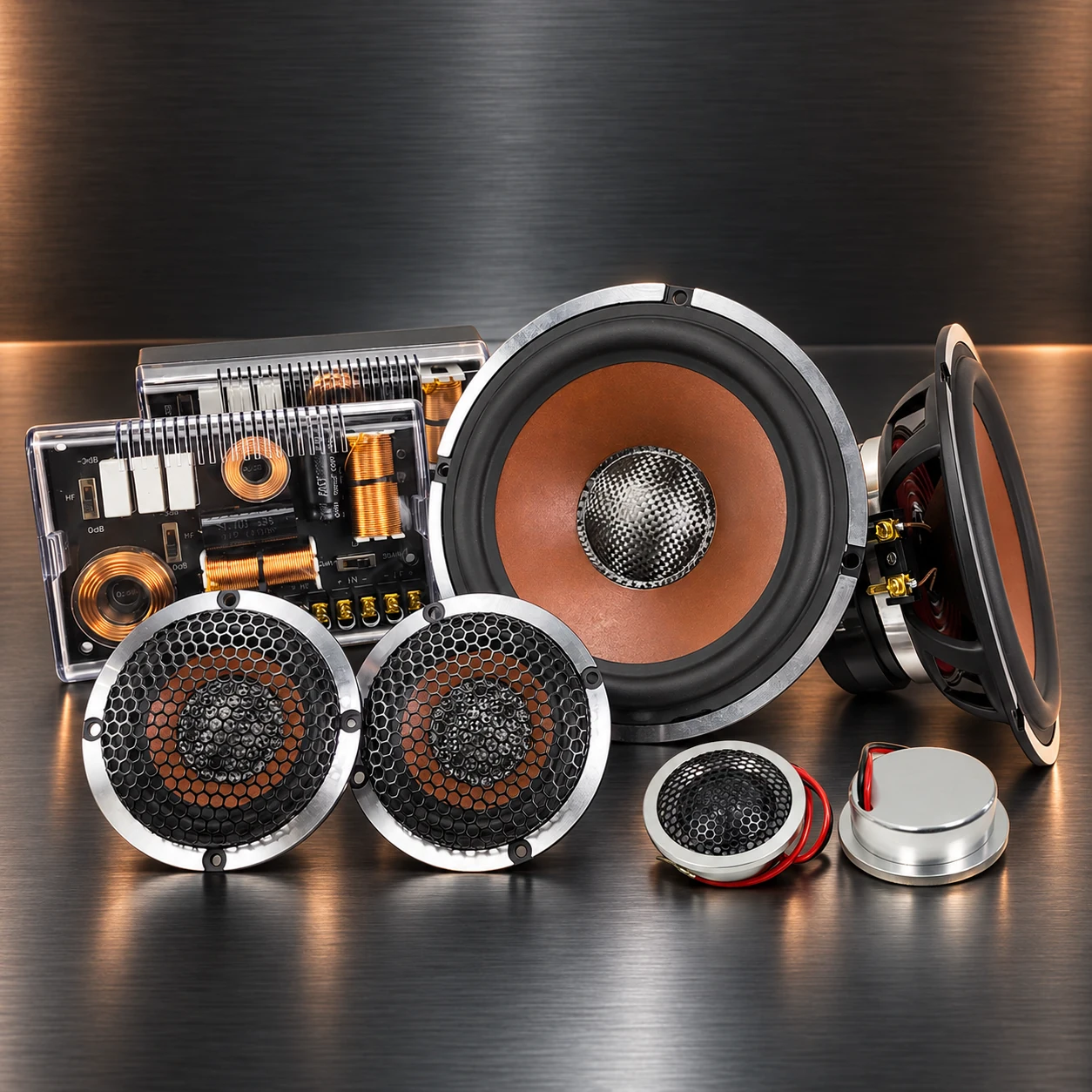 ZM-X65W V2 3-way complete set, graphite metal presentation