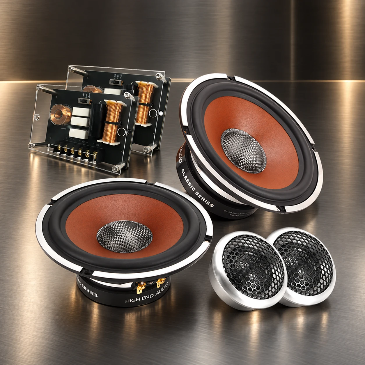 ZM-X65W V2 2-way complete set, titanium metal presentation