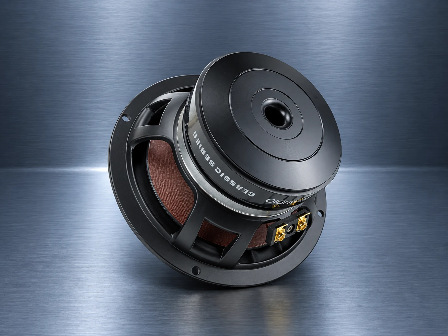 ZM-X65W V2 6.5-inch woofer, rear three-quarter view