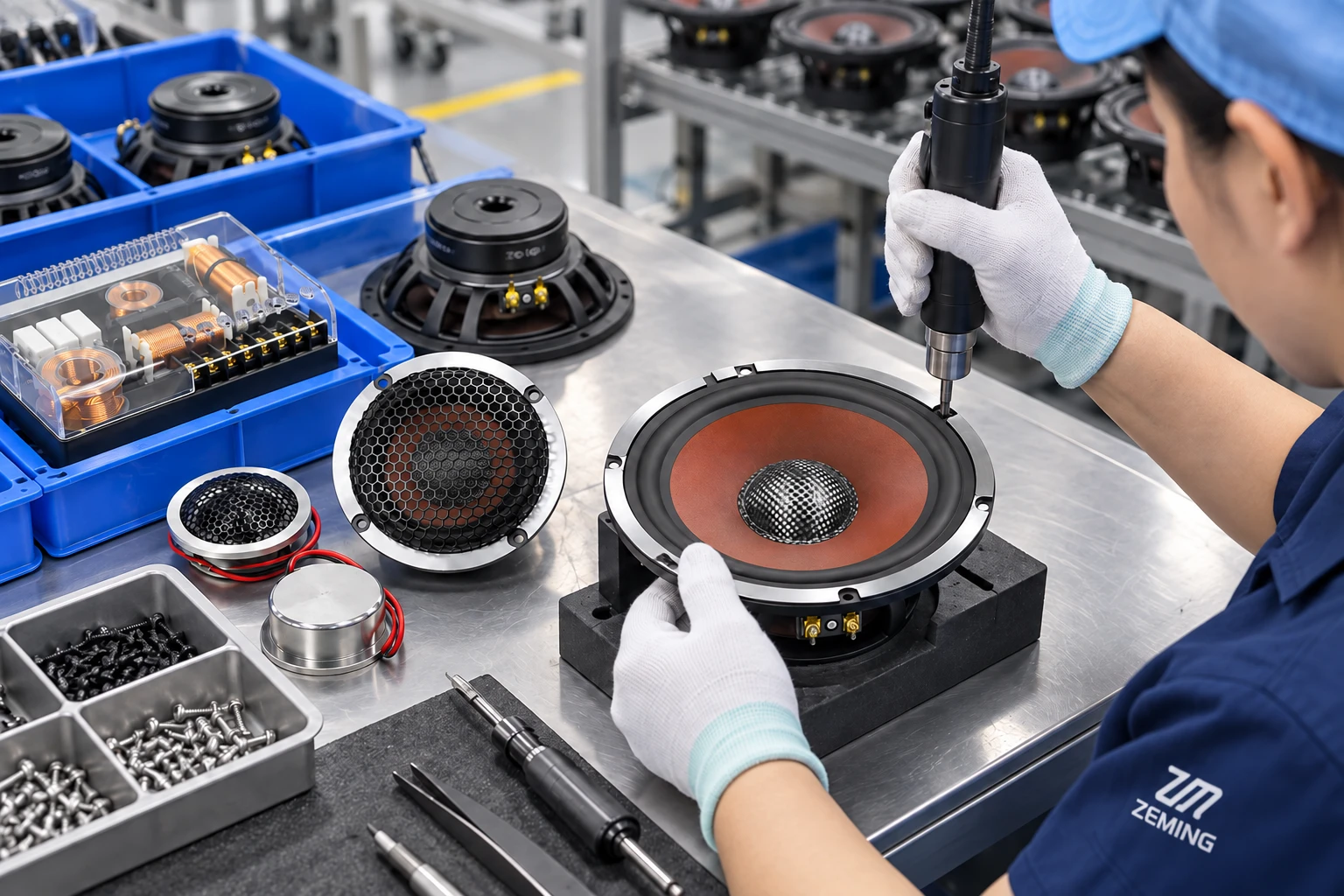ZM-X65W production assembly scene