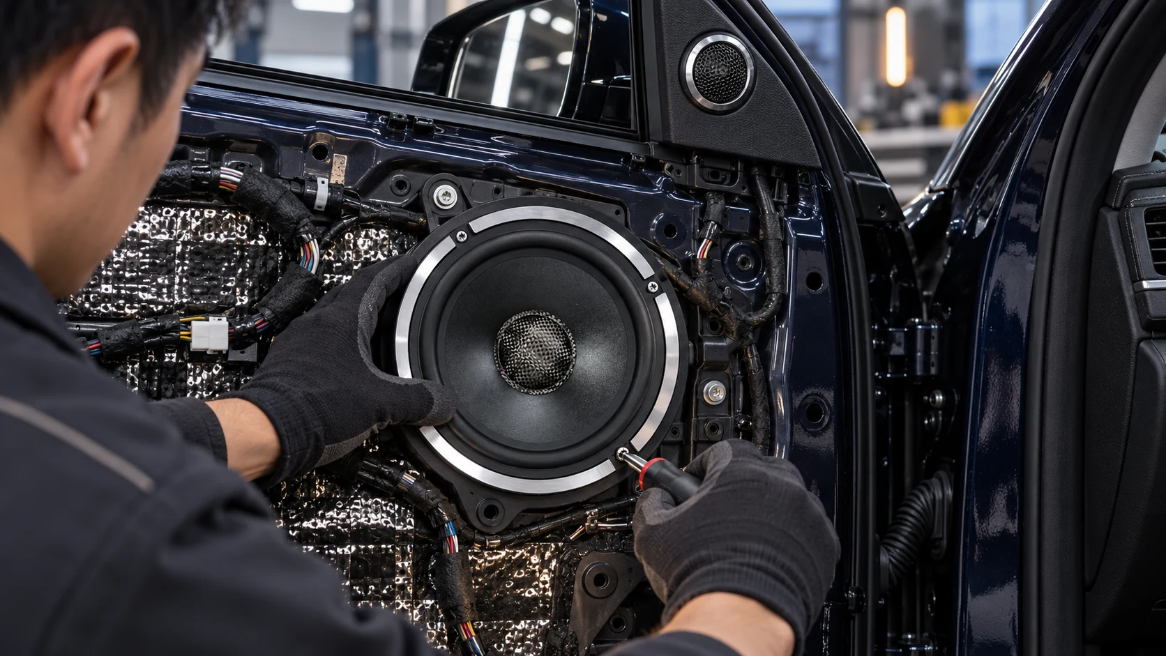 ZM-X65W woofer installation scene