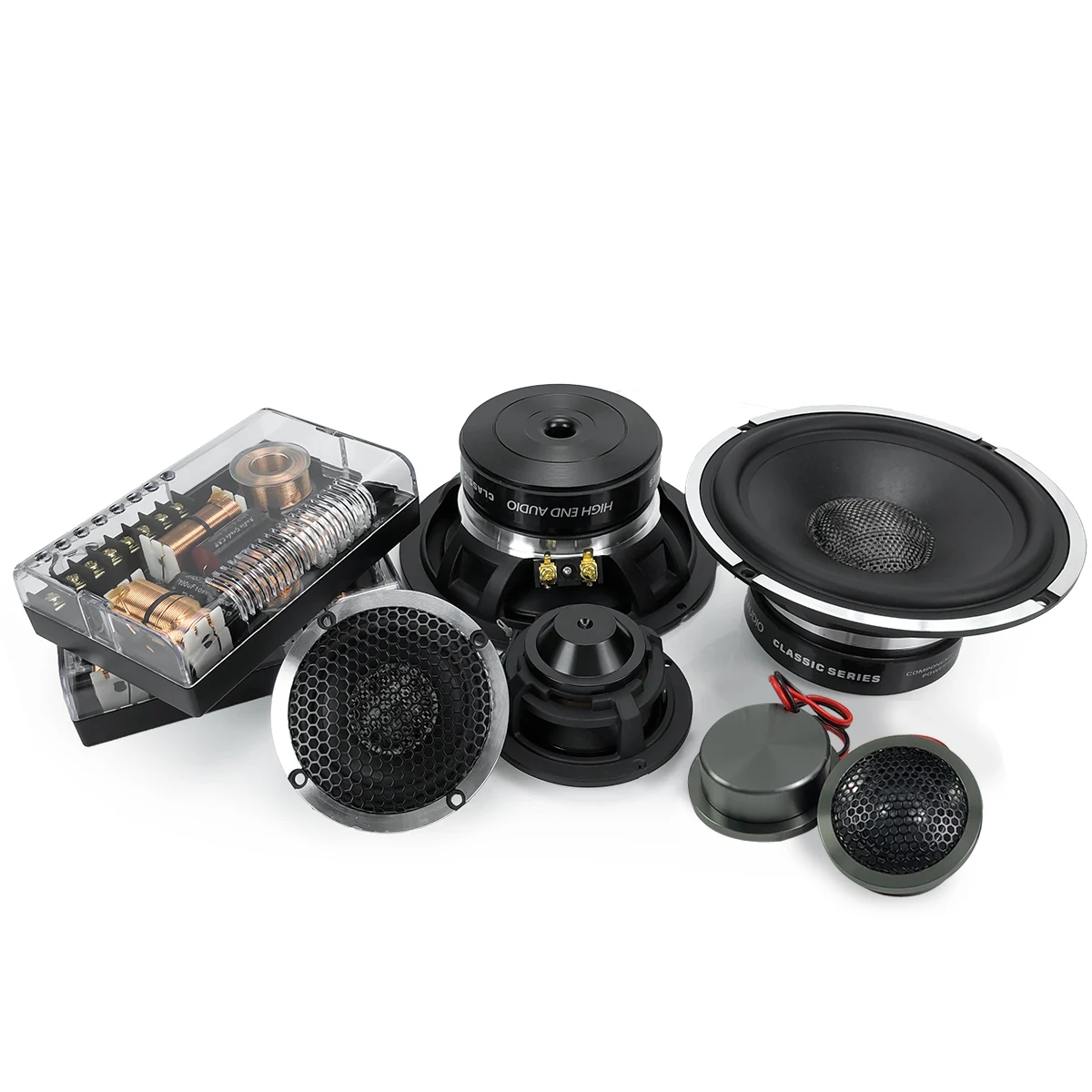 ZM-X65W complete component speaker set from an alternate product angle
